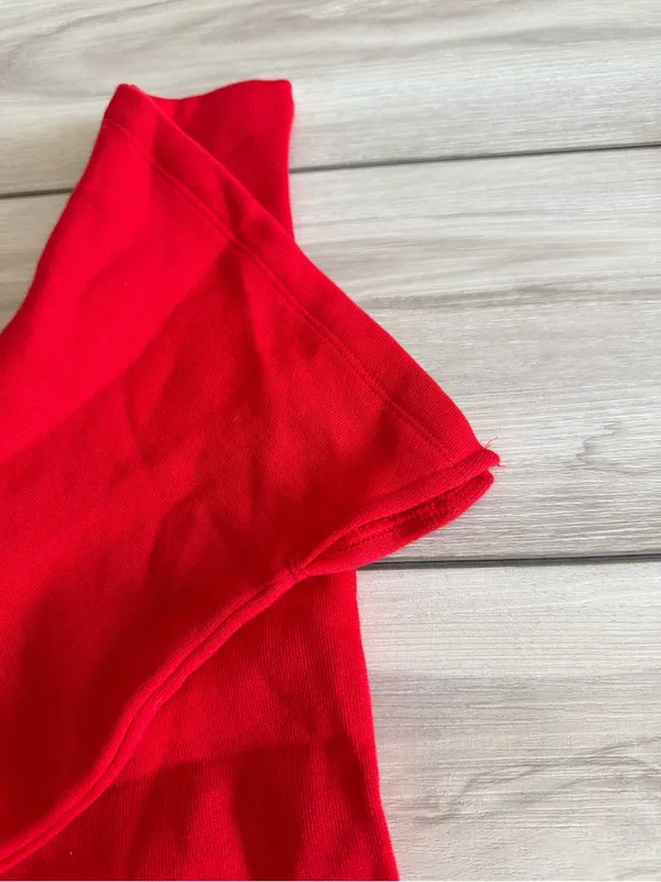 Victoria's Secret PINK Ivy Fleece Split-Hem Flare Sweatpants Red XL NWT - Image 8