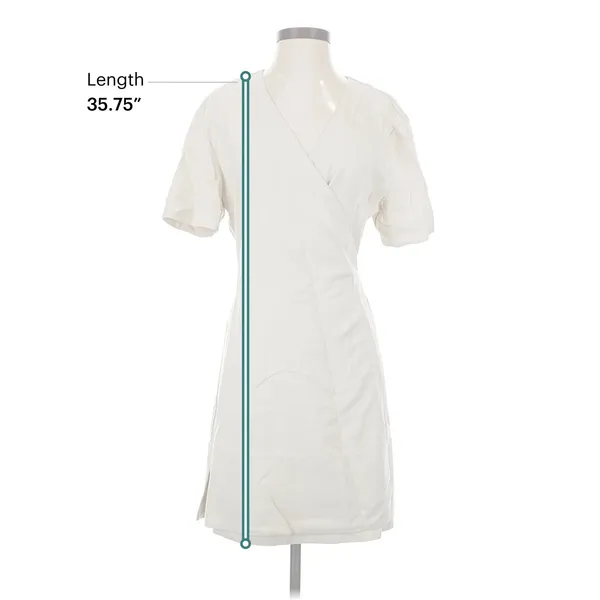 XS Cozy Earth Women's Coastal Comfort Wrap Dress Casual Linen Luxury Comfort - Image 4