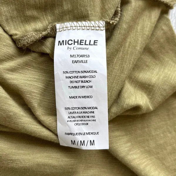 Michelle By Comune Earville Lace Up Olive Maxi Dress NWT M - Image 9