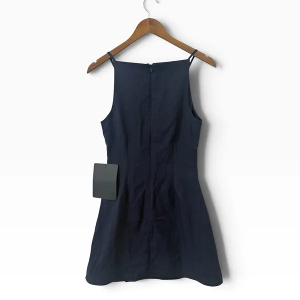 Lulus Chic Ease Navy Blue Sleeveless Mini Dress size Small NWT - Image 5
