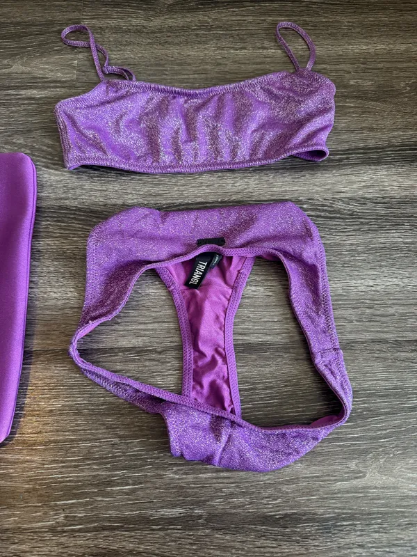 Triangl Bikini Purple Sparkle - Image 2
