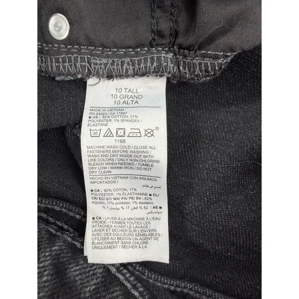 Old Navy Extra High-Rise Flare Jeans Washed Black Tall 10 S/509320-00 - Image 7