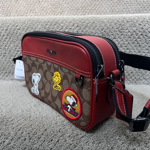 Coach X Peanuts Graham Crossbody In Signature Canvas With Patches - Image 2