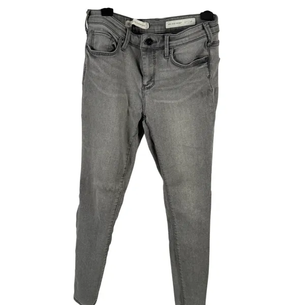 Pilcro (Anthropologie) Gray Mid-Rise‎ Skinny Jeans - Image 8