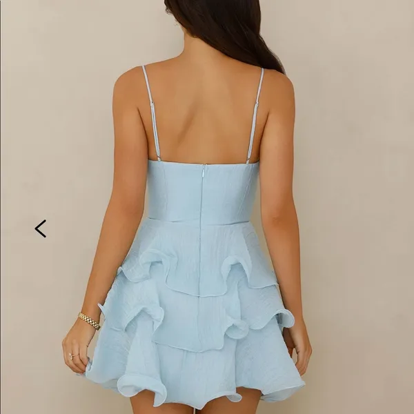 Behind the scenes mini dress Blue Size M - Image 2