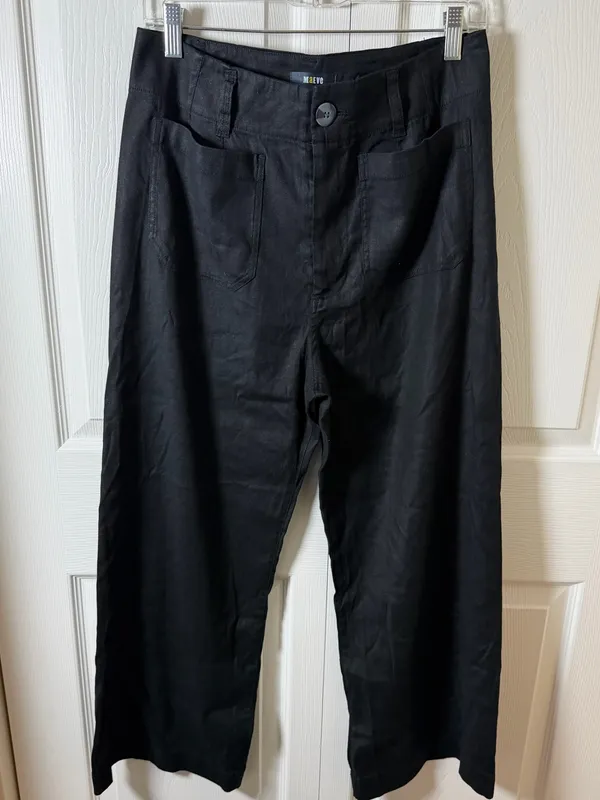 Anthropologie Maeve Colette High-Rise Wide-Leg Pants 8 - Image 2