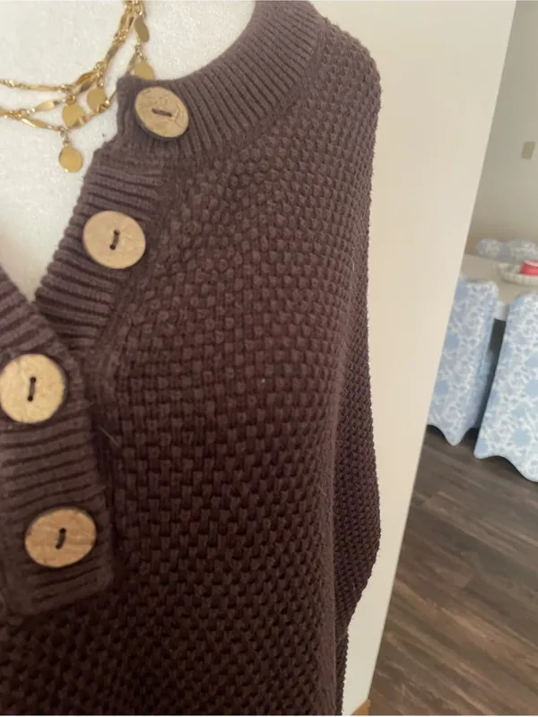 Free People Beach Hailee Henley Sweater & Pants Set in Hot Fudge Brown Large - Image 6