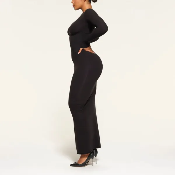 SKIMS Fits Everybody Corset Long Sleeve Dress in Onyx Large Sold Out NWT - Image 2