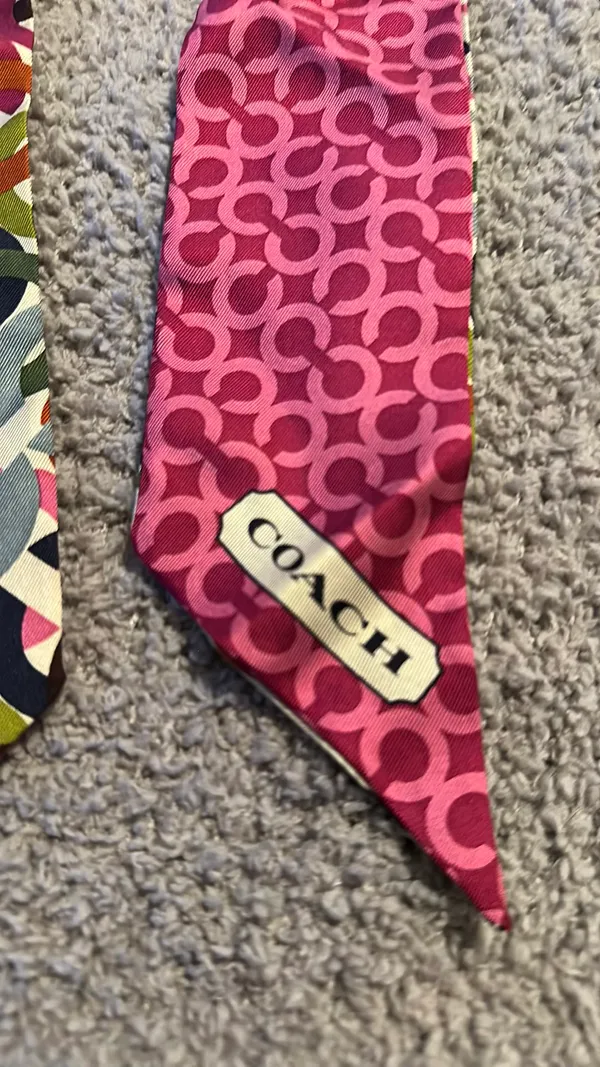 Coach Purse Scarf Signature - Image 4