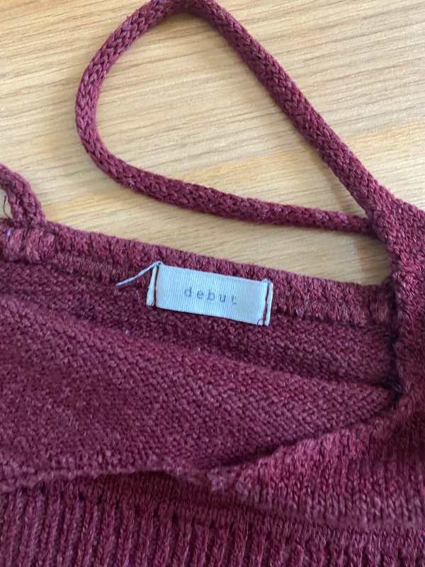 Crochet Maroon Top Red - Image 2