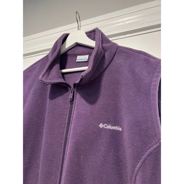 Columbia purple fleece‎ vest women's 3XL - Image 2