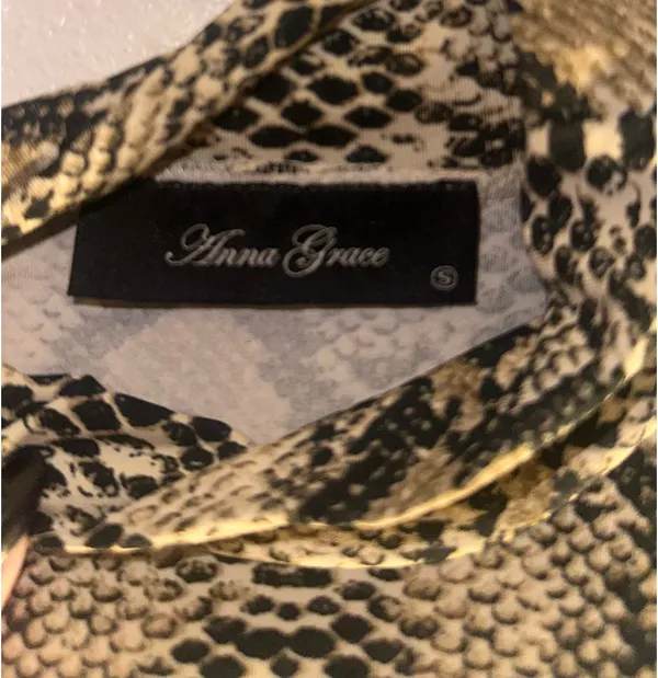 Anna Grace snakeskin top - Image 4