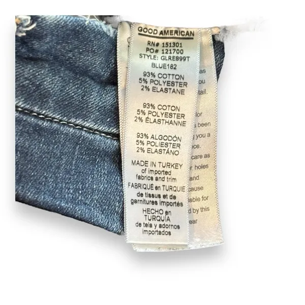 Good‎ American Size 2/26 Good Legs Straight Leg Jeans Blue Mid Rise Stretch - Image 6