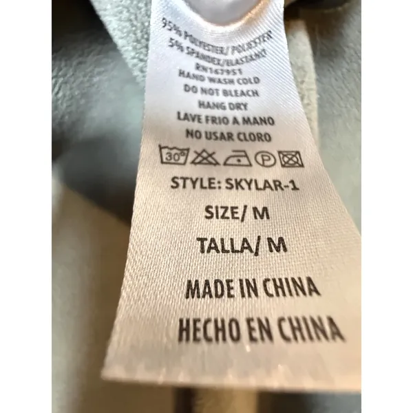 Love Poem by Block Skylar-1 Cropped Fleece Zip-Up Jacket Gray Sage M - Image 7