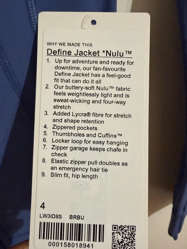 Define Lululemon Jacket Nulu - Image 2