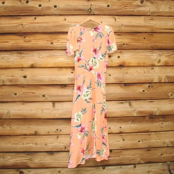 Revolve AFRM Jamie Floral Open Back cut out midi Dress - Image 2