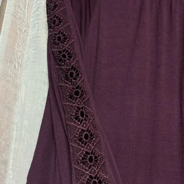 Loft plum long sleeve blouse- large - Image 3