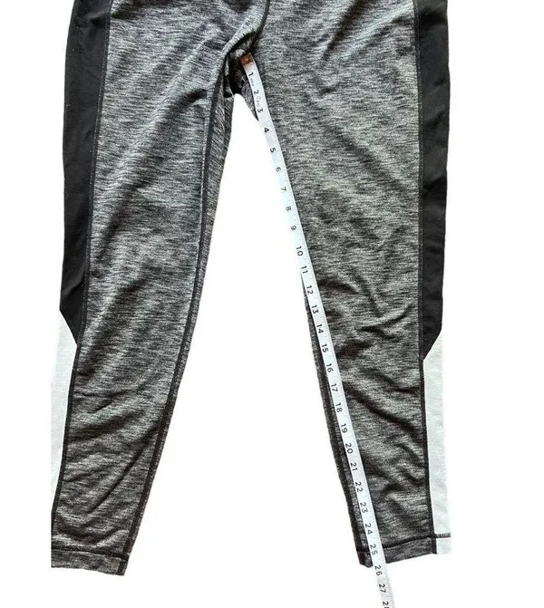 Athleta Colorblock Revelation Black Leggings Size XL - Image 7