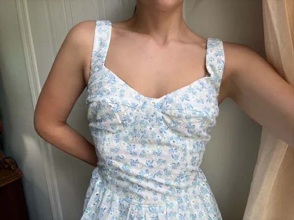 Blue and White Princess Polly Dress - Image 2