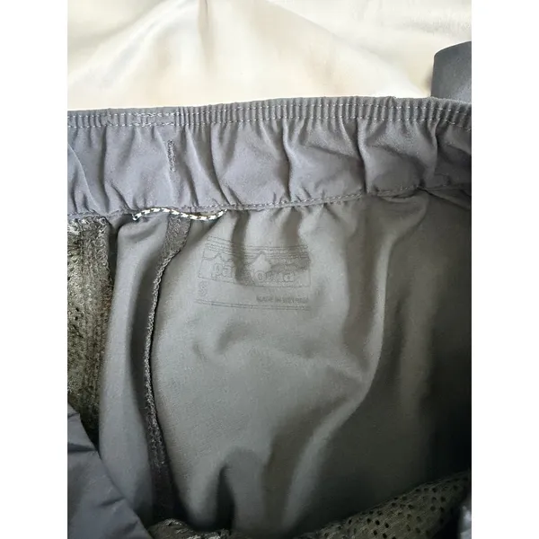 Patagonia Unisex Adults Sweatpants Gray Polyester Solid Drawstring Logo - Image 3
