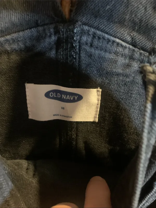 Old Navy Faded Look Overalls Size 16 - Image 3