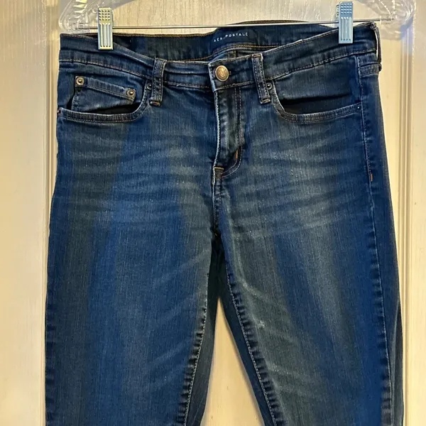AEROPOSTALE Skinny Jeans Dark Wash Women's Size 10 REG‎ Cotton Blend - Image 6