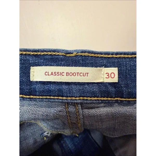 Levi's Classic Bootcut Jean Dark Wash Stretch‎ Casual Minimalist Size 30 - Image 5