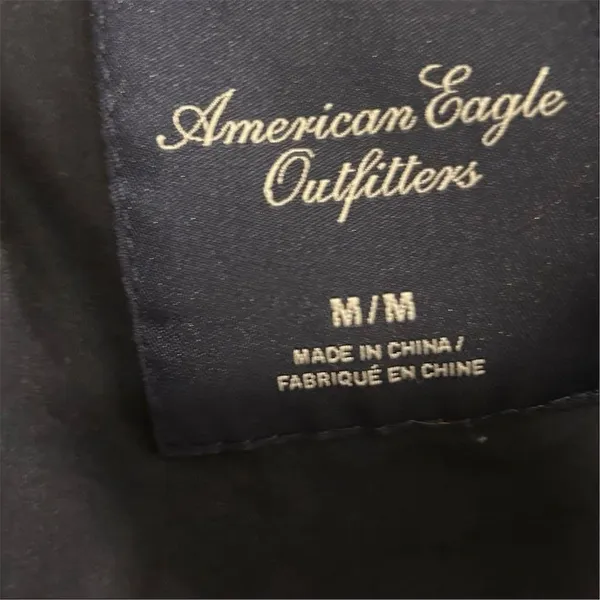 American Eagle Women's‎ Navy Blue Blazer Jacket Size M Button-Front - Image 5
