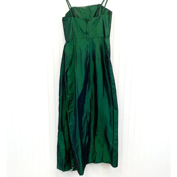 VTG 80s‎ Alyce Design Womens 10 Emerald Green Gown Dress Formal Holiday Prom - Image 6