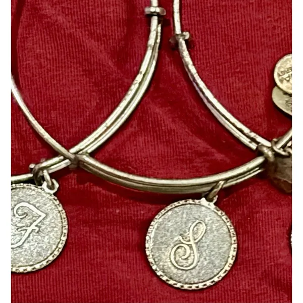Alex and Ani Set/3 Silver FSU Bangle Bracelets - Florida State Seminoles - Image 3