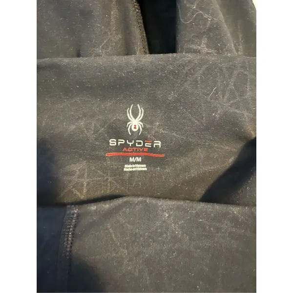 Spyder Black Web Athletic Leggings Size‎ Medium - Image 4
