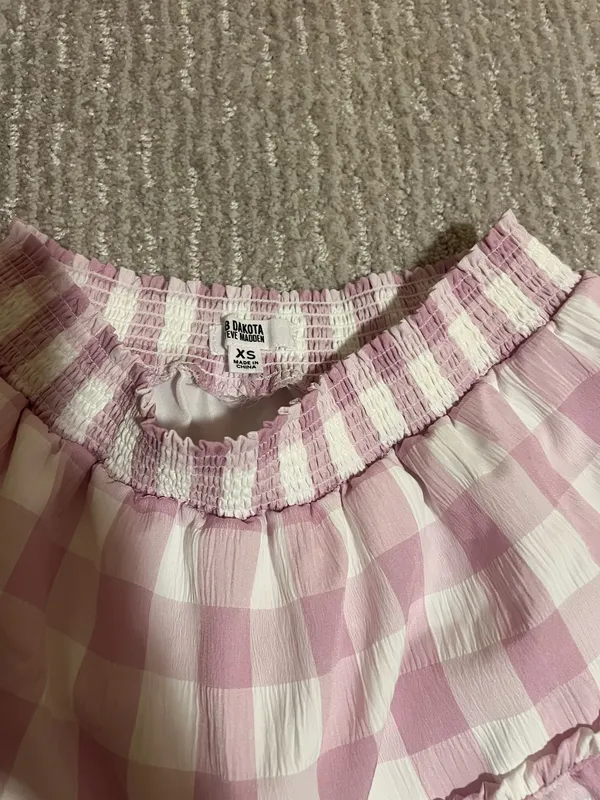 Steve Madden Purple Checkered Skirt Set - Image 5