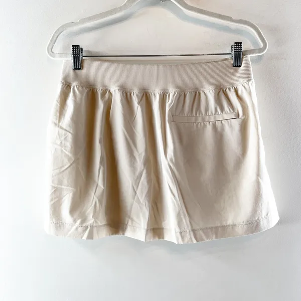 Athleta Brooklyn Pull On Golf Tennis 13.5" Mini Skort Bone Khaki Cream 8 - Image 7
