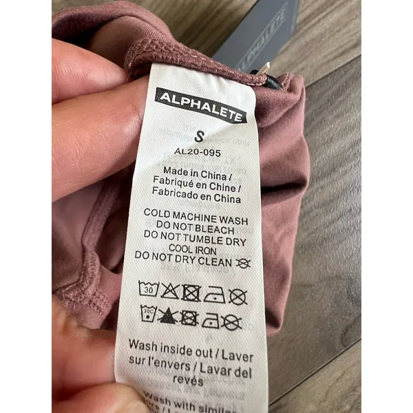 Alphalete Women's Alphalux Wonder Leggings 27”- Dusty Rose , Size Small - Image 8