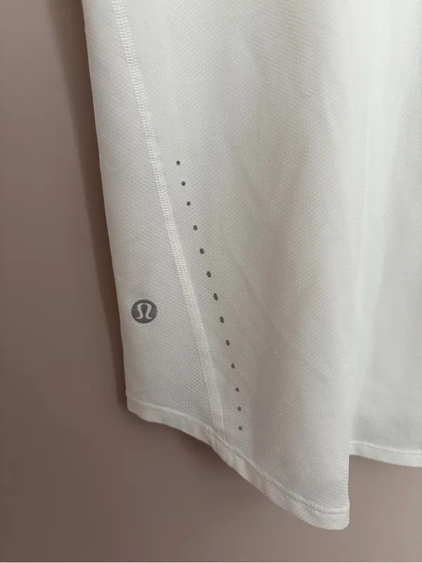 Lululemon High-Neck Running and Training T-Shirt White - Image 6