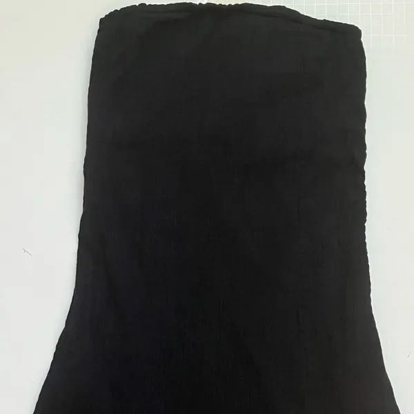NWT Free People Made Me Blush Crepe Strapless Boho Slit Midi Dress, size M - Image 5