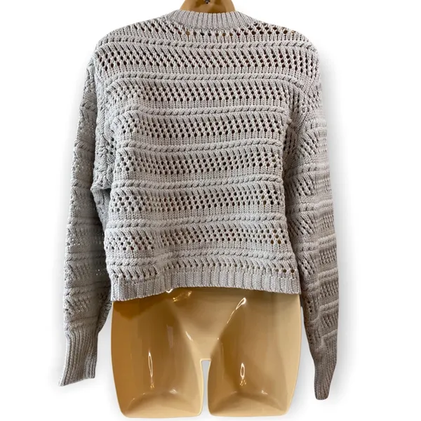 Wilfred Marino Wool Chunky Open-Knit Sweater Size M - Image 4