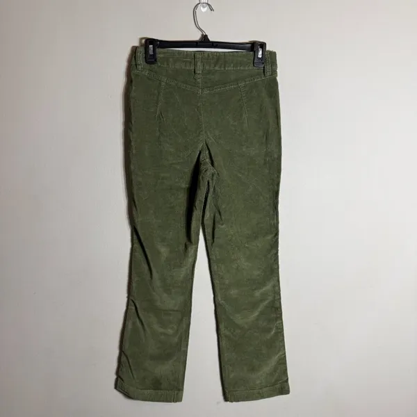 Free People High Time Velvet Kick Flare Pants Women's 6 Chive Green Festival NWT - Image 6