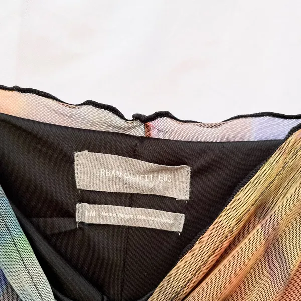 Urban Outfitters | Medium Moxie Mesh Lined Mini Slip Dress In Multi Color - Image 9