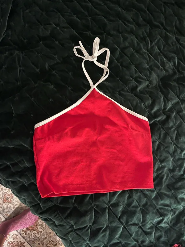 superdown Red halter top - Image 2