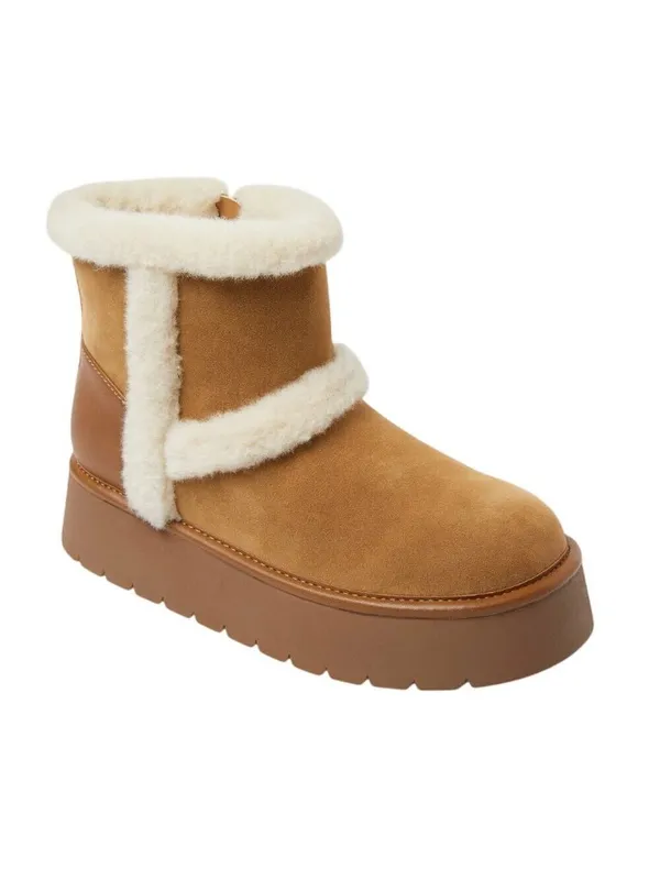 Universal Thread Luma Shearling-Lined Platform Boots 94661329 Brown 9M - Image 10