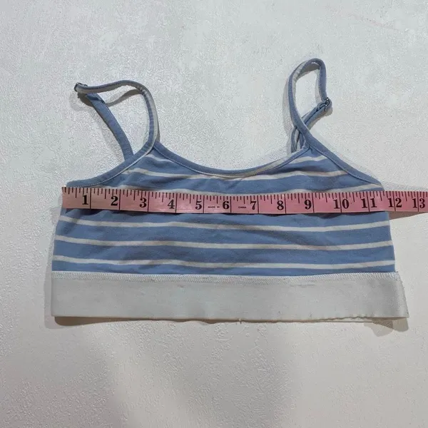 Edikted Bralette Bundle XS Blue Stripe Floral Cami Y2K Coquette Set - Image 11