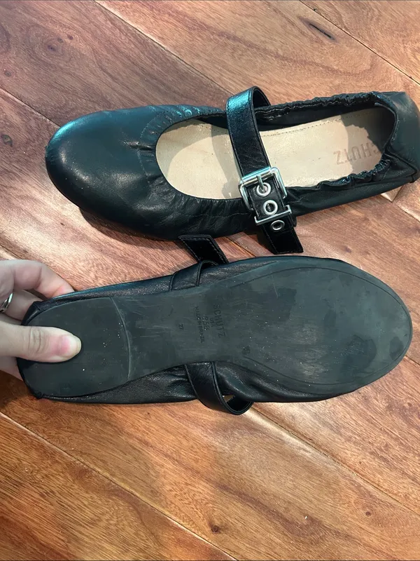 SCHUTZ Womens Calita Black Ballet Flats Size 8.5 B - Image 11