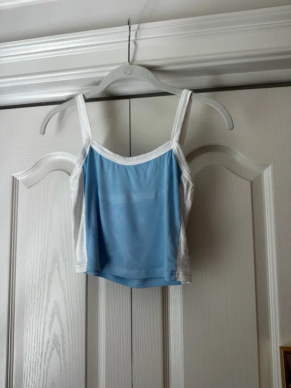 Blue and white tank top - Image 3
