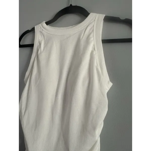 NWT OGL White Ribbed Brami Tank Top Size Small - Image 3
