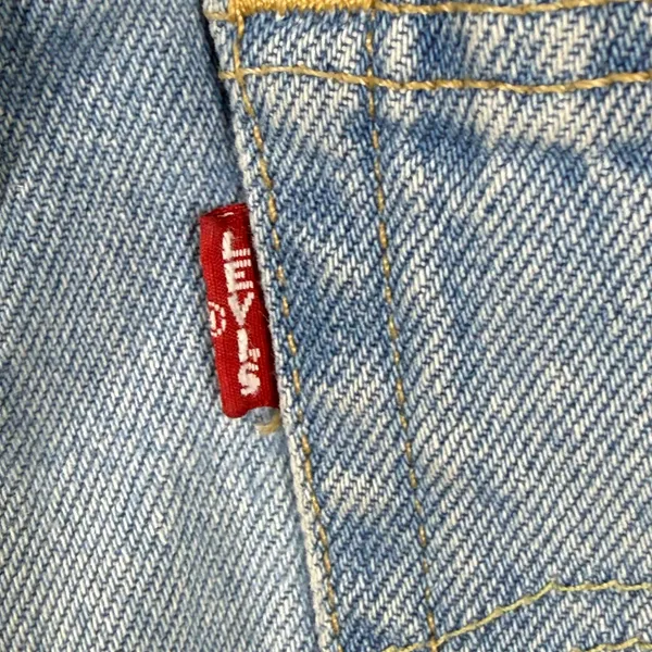 Levis Premium 501 Original Shorts Womens 27 Light Wash Blue‎ High Rise Cut Off E - Image 13