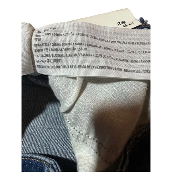 NEW Abercrombie & Fitch The Mom High Rise Distressed‎ Ankle Jeans Sz 28 - Image 12