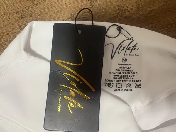 Biker Shorts White Size M - Image 4