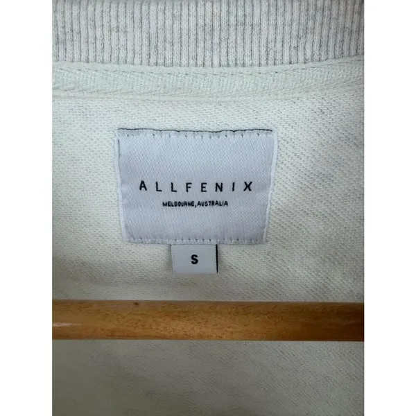 Anthropologie All Fenix pink cheetah side striped crewneck jogger set women’s S - Image 3