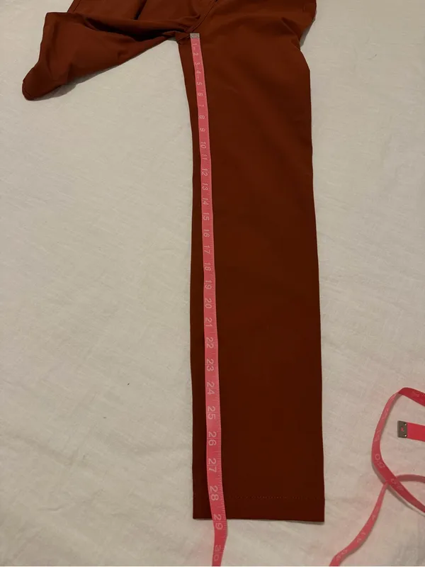 Lululemon City Sleek 5 Pocket 7/8 Pant Dark Terracotta Size 0 - Image 10